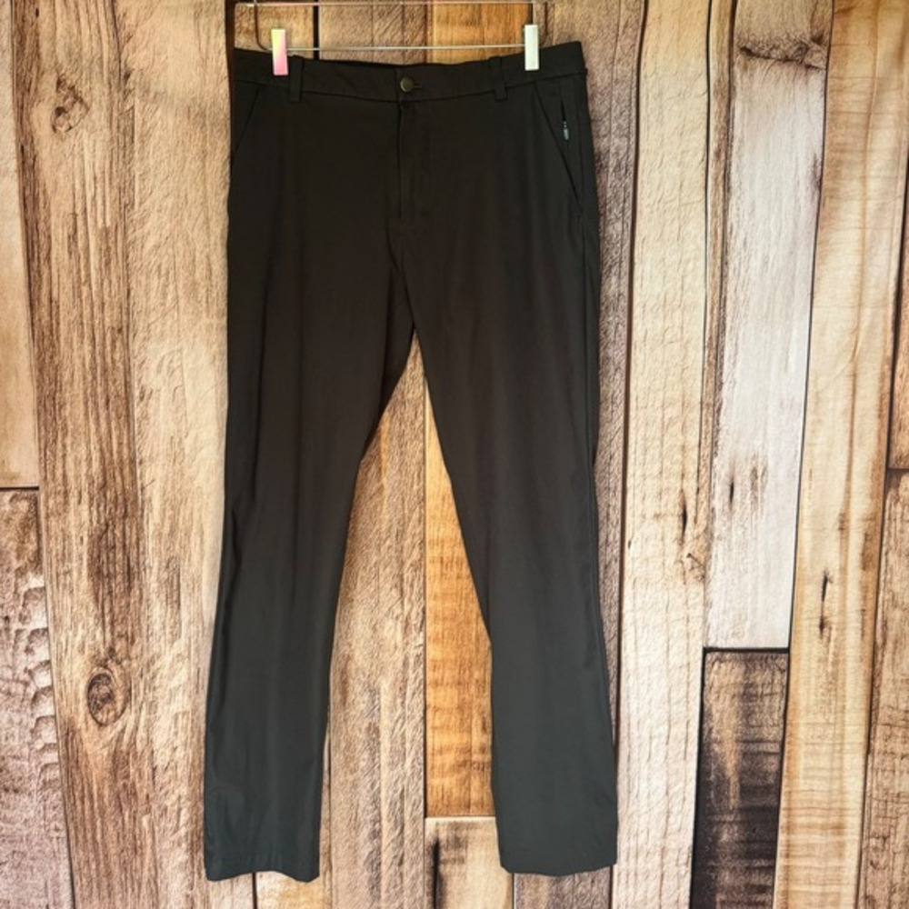 Lululemon ABC Pants‎ Slim Fit Dark Gray Travel Tech Versatile Comfort Size 32